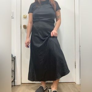 &Other Stories Satin Midi Skirt